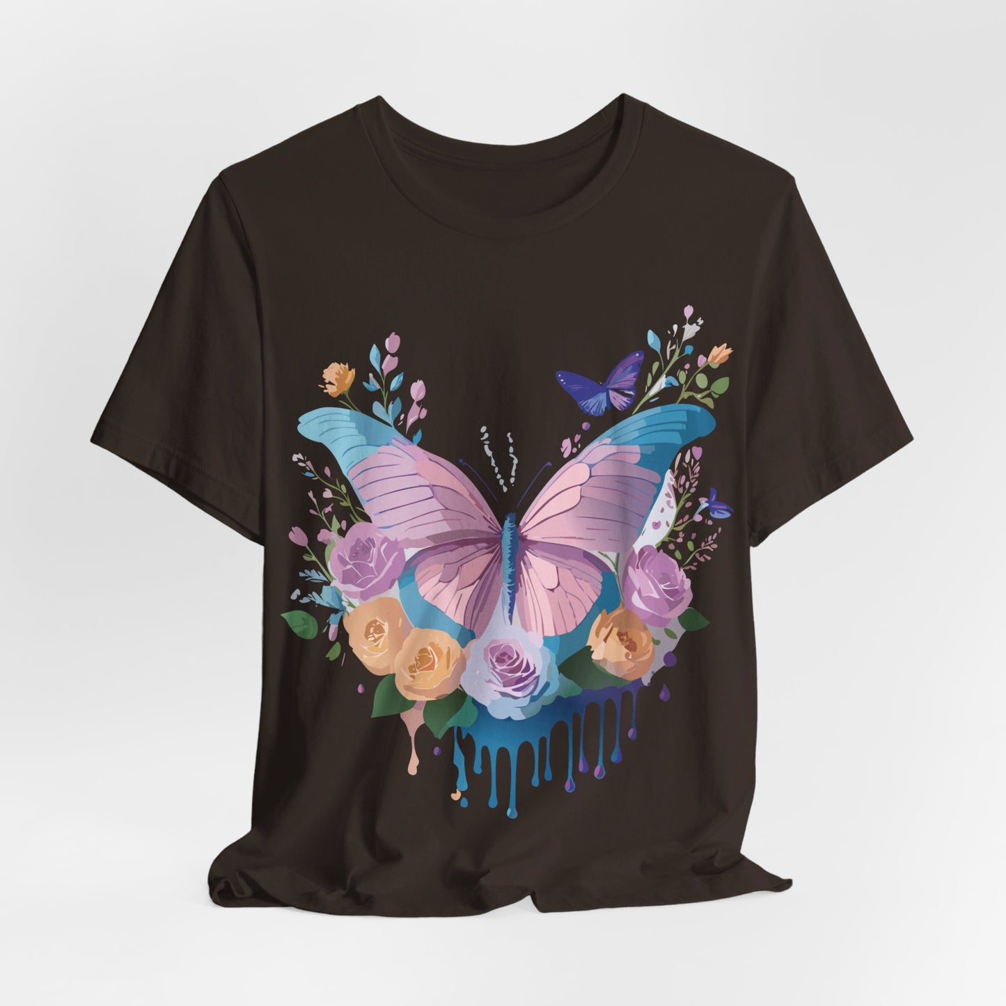 T-shirt en coton naturel avec papillon