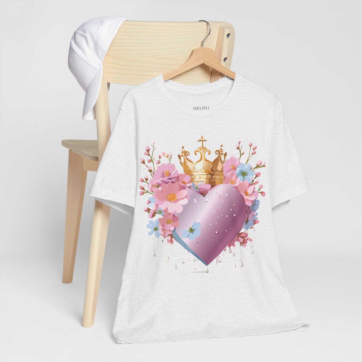 T-shirt en coton naturel - Collection Love story