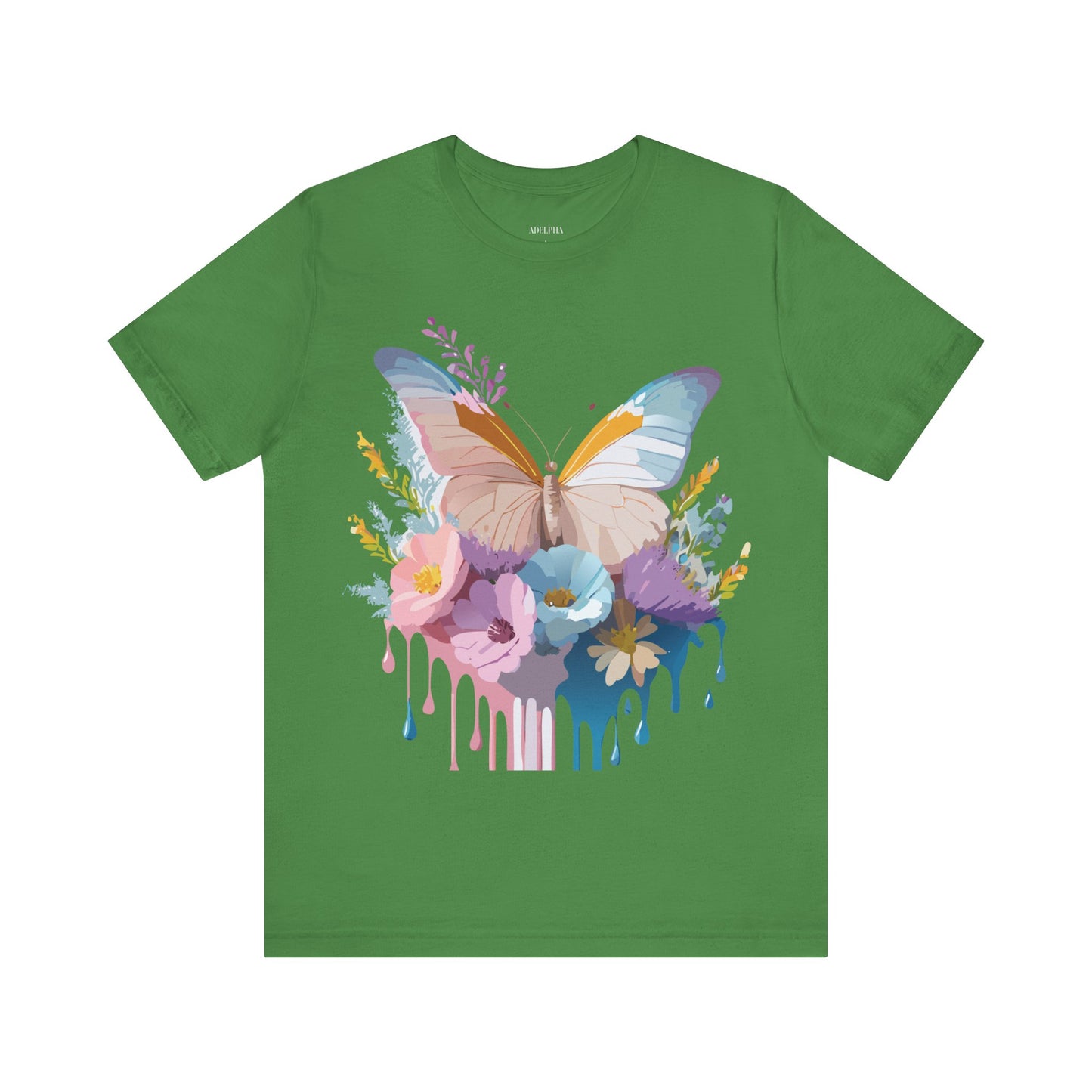 T-shirt en coton naturel avec papillon