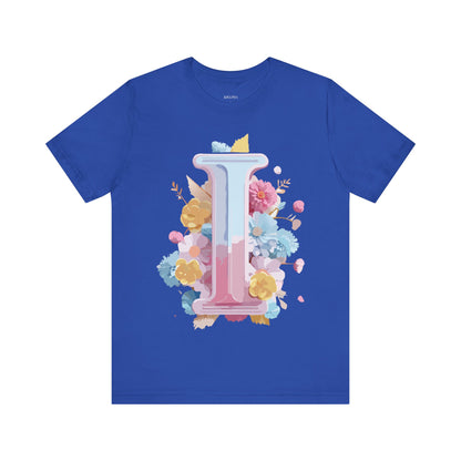 Natural Cotton Tee Shirt - Letters Collection - I Printify