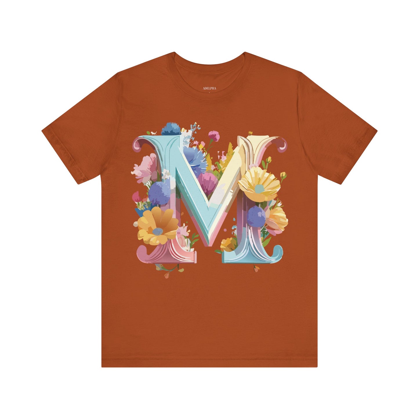 Natural Cotton Tee Shirt - Letters Collection - M