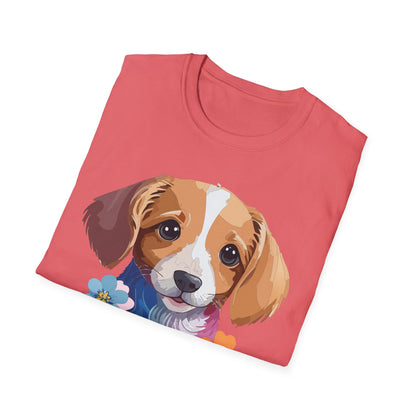 Unisex Dog Shirt Animal Graphic Tee Soft Cotton Gildan 64000