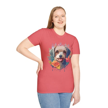 Dog Shirt Unisex Animal Tee Gildan Softstyle 64000 Short Sleeve Tee