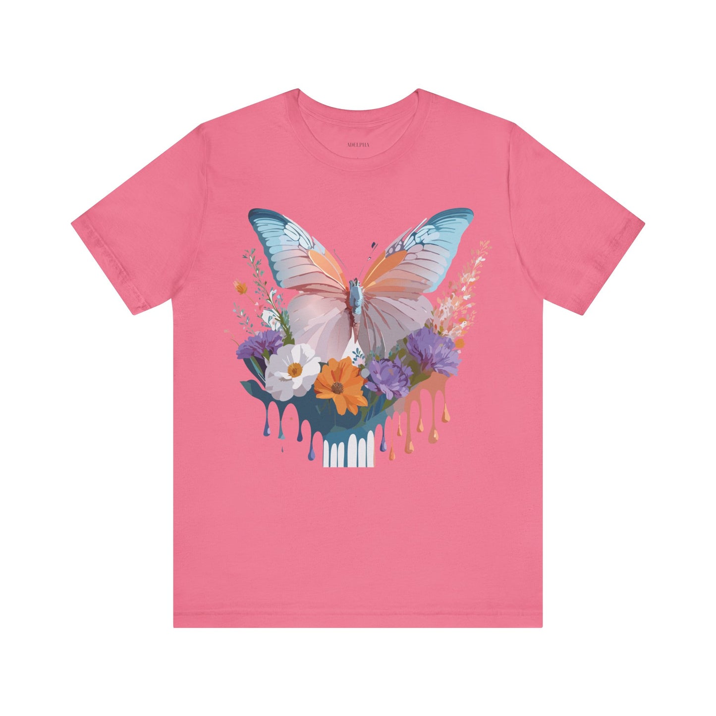 T-shirt en coton naturel avec papillon