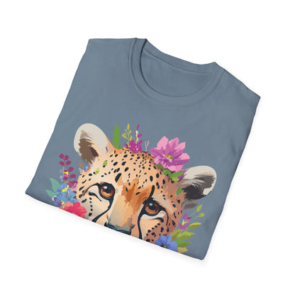 Cheetah Print Unisex Softstyle T Shirt Gildan 64000 Tee For Everyday Comfort