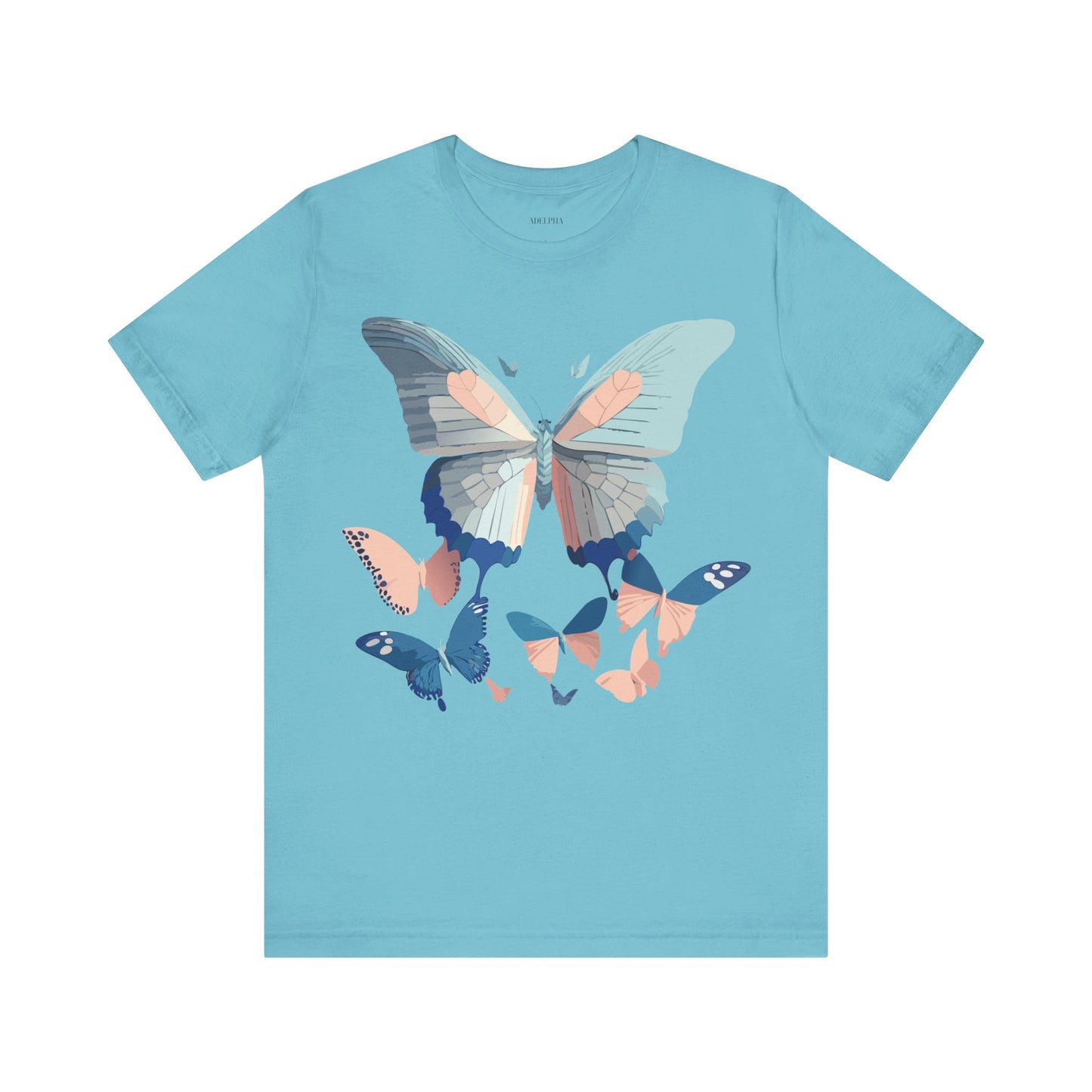 T-shirt en coton naturel avec papillon