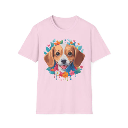 Unisex Dog Shirt Animal Tee Gildan Softstyle 64000 Cotton Tee