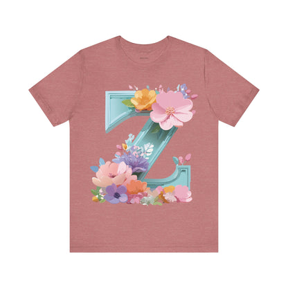 Natural Cotton Tee Shirt - Letters Collection - Z Printify