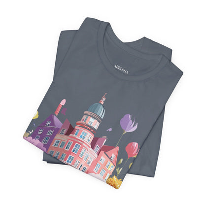 Natural Cotton Tee Shirt - Beautiful Places Collection - Amsterdam Printify