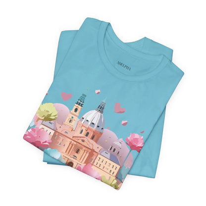 Natural Cotton Tee Shirt - Beautiful Places Collection - Prague Printify