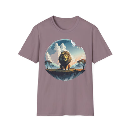 Lion Shirt Unisex Animal Tee Gildan Softstyle 64000 One Hundred Percent Cotton