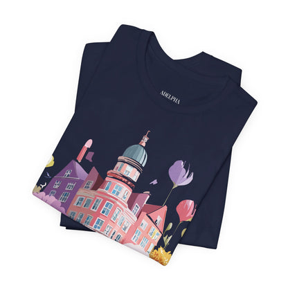 Natural Cotton Tee Shirt - Beautiful Places Collection - Amsterdam Printify