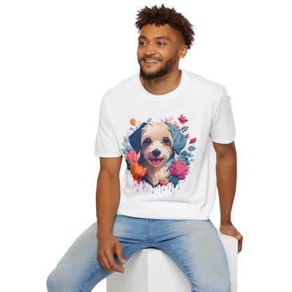 Dog Shirt Unisex Animal Tee Made From 100 Percent Ring Spun Cotton