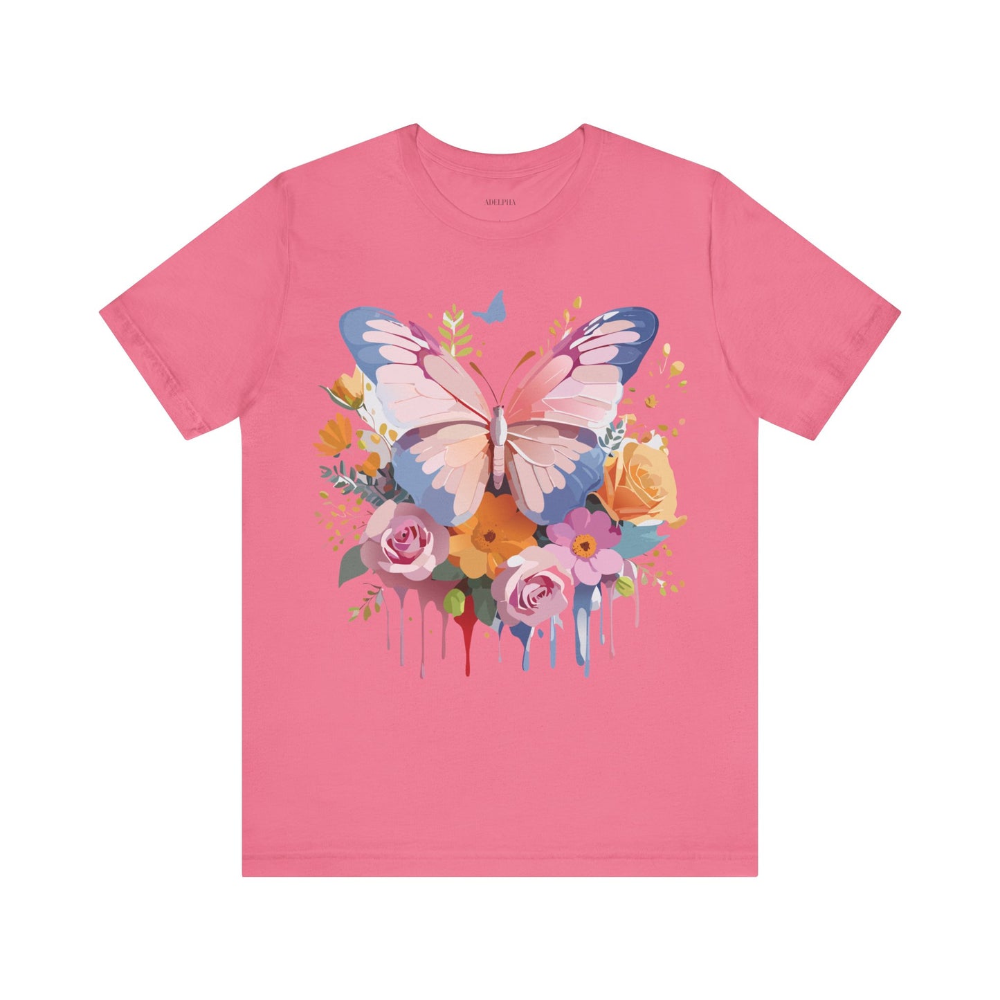 T-shirt en coton naturel avec papillon