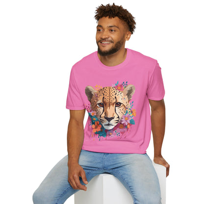 Cheetah Print Unisex Softstyle Tee Gildan 64000 Cotton Short Sleeve Shirt