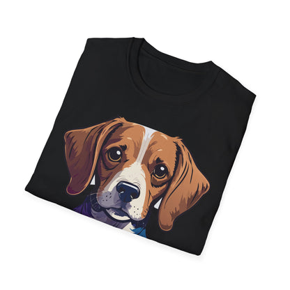 Dog Shirt Unisex Animal Print Tee Softstyle 100 Percent Cotton Gildan 64000
