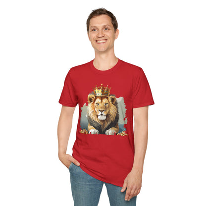 Lion Shirt Unisex Animal Tee Gildan Softstyle 64000 Comfort Fit
