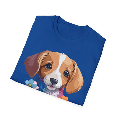 Unisex Dog Shirt Animal Graphic Tee Soft Cotton Gildan 64000