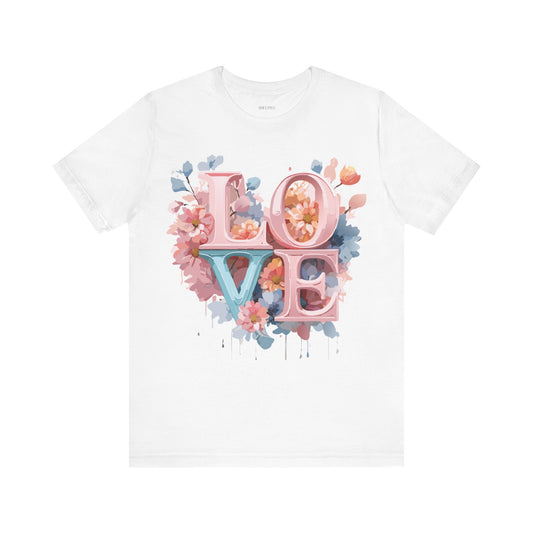 T-Shirt aus natürlicher Baumwolle – Love Story-Kollektion