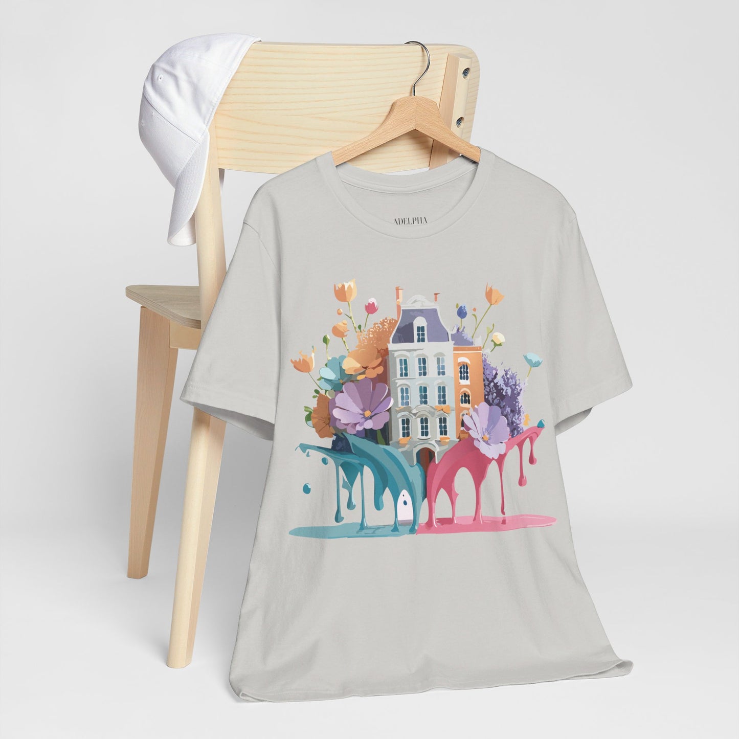 Natural Cotton Tee Shirt - Beautiful Places Collection - Amsterdam