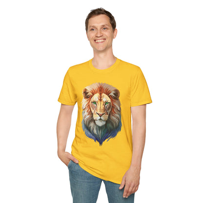 Lion Shirt Unisex Animal Tee Gildan Softstyle 64000 Cotton Tee