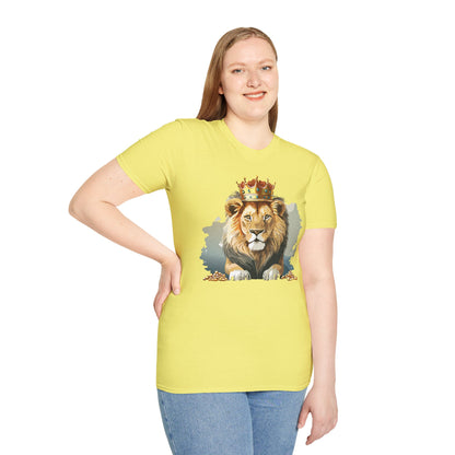 Lion Shirt Unisex Animal Tee Gildan Softstyle 64000 Comfort Fit