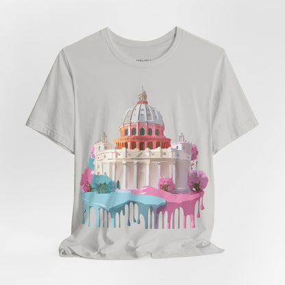 Natural Cotton Tee Shirt - Beautiful Places Collection - Rome Printify