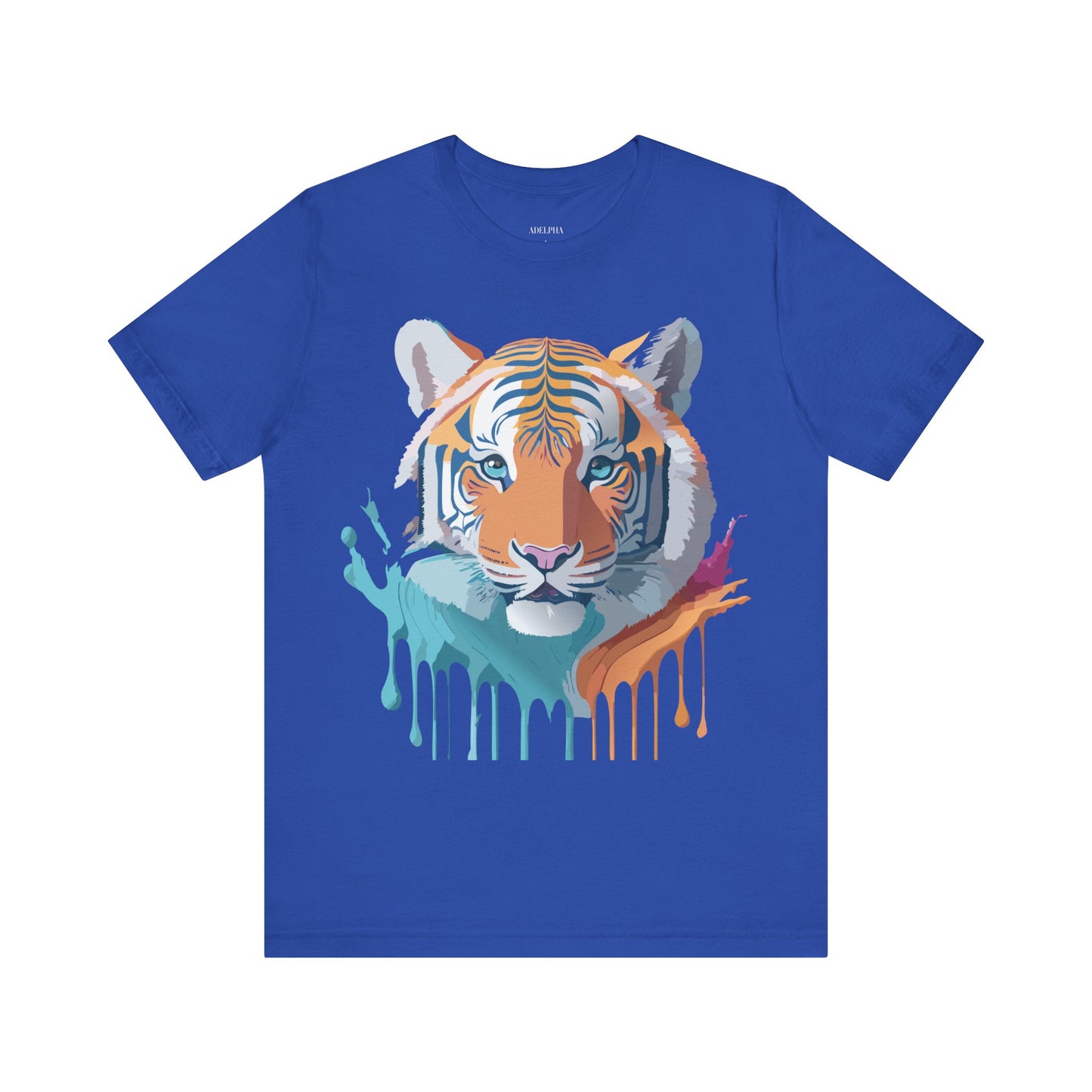 Natural Cotton Tee Shirt with Tiger