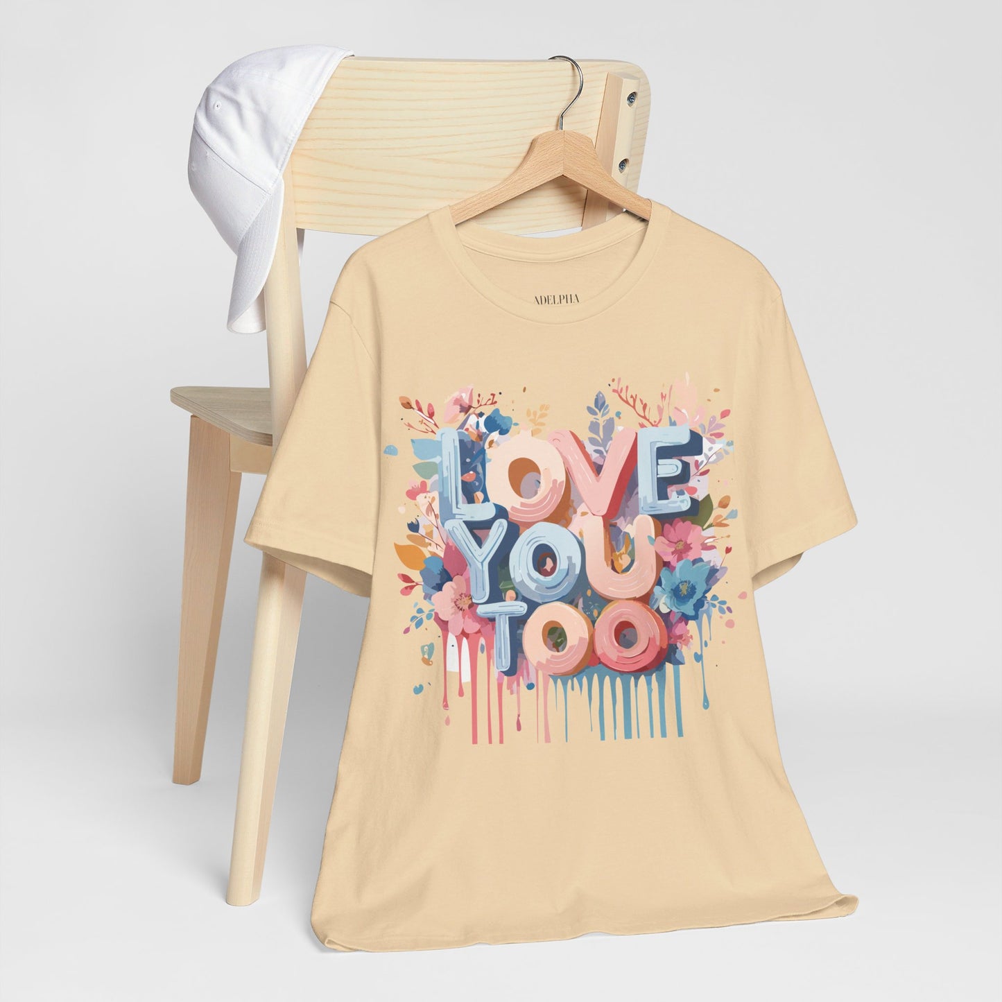 T-Shirt aus natürlicher Baumwolle – Love Story-Kollektion