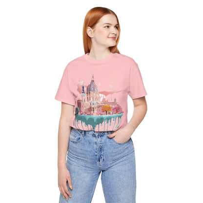 Natural Cotton Tee Shirt - Beautiful Places Collection - Vienna Printify