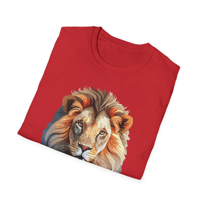 Gildan Lion Graphic Short Sleeve Softstyle Tee 100 Percent Cotton