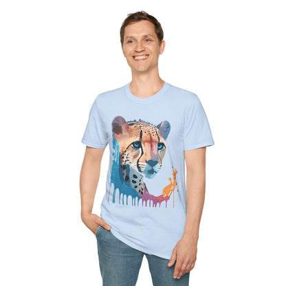 Cheetah Shirt Unisex Tee Softstyle Gildan 64000 100 Percent Ring Spun Cotton
