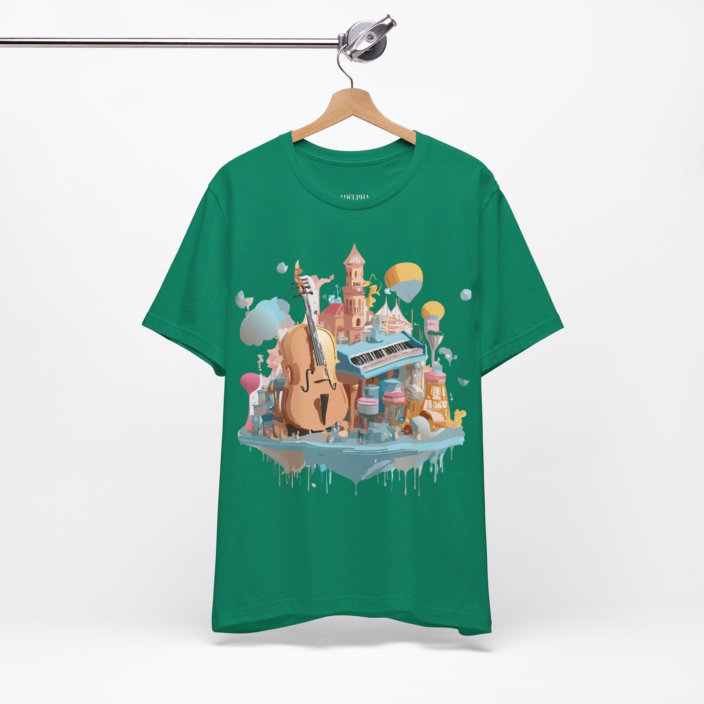 T-Shirt aus natürlicher Baumwolle – Musikkollektion