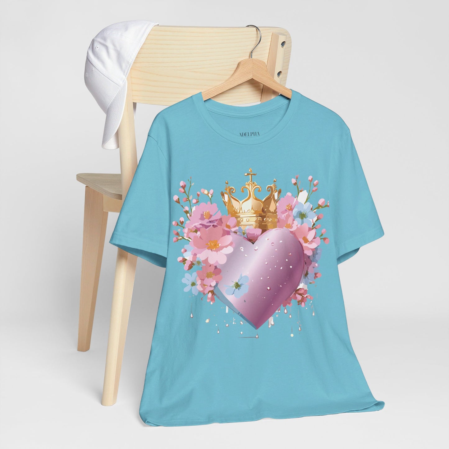 T-Shirt aus natürlicher Baumwolle – Love Story-Kollektion