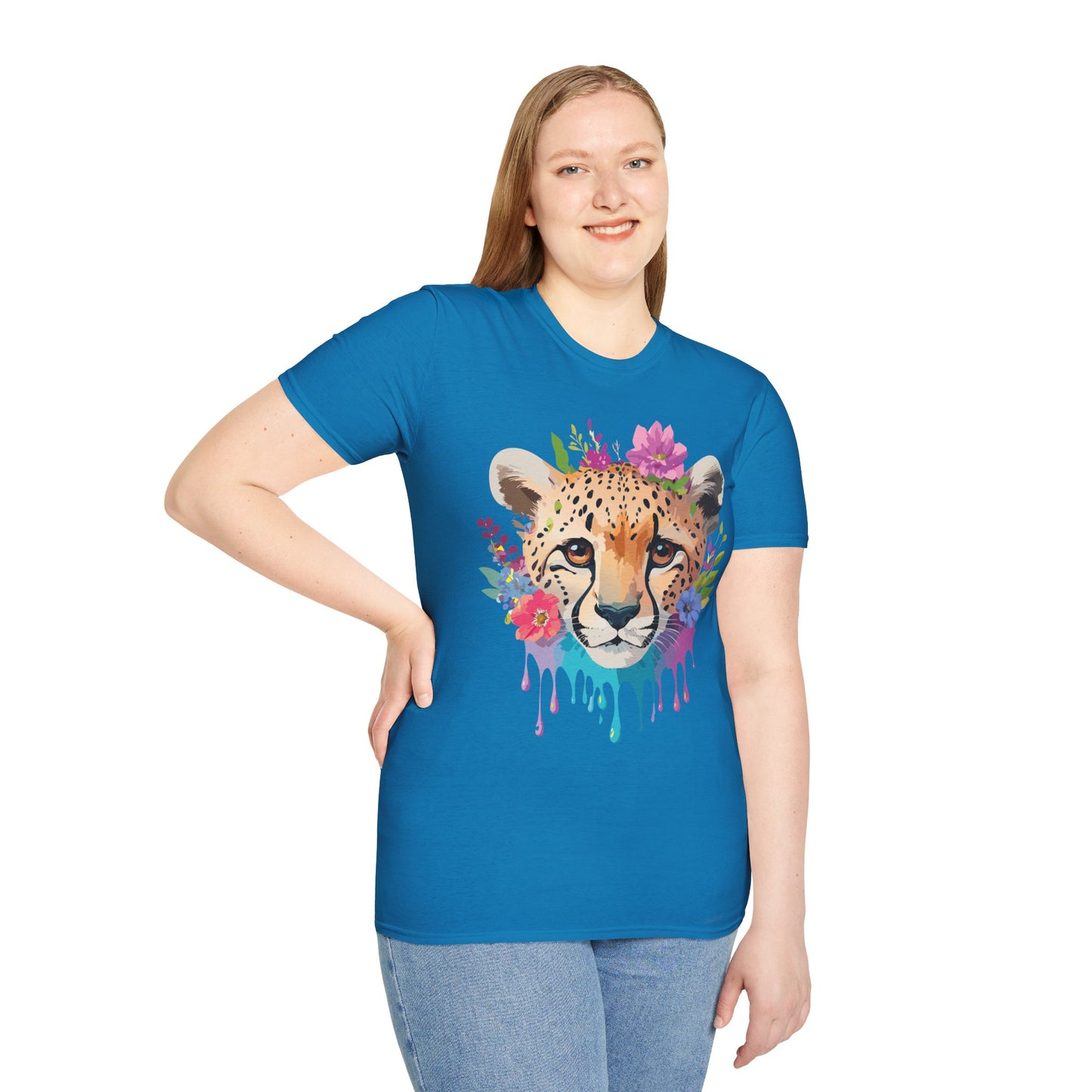 Cheetah Shirt, Shirt with Cheetah, Cheetah Tee, Shirt with Animals
