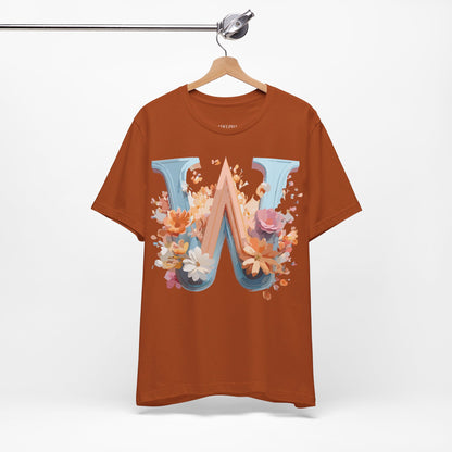 Natural Cotton Tee Shirt - Letters Collection - W Printify