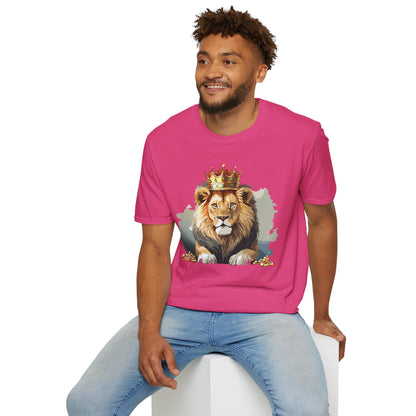 Lion Shirt Unisex Animal Tee Gildan Softstyle 64000 Comfort Fit