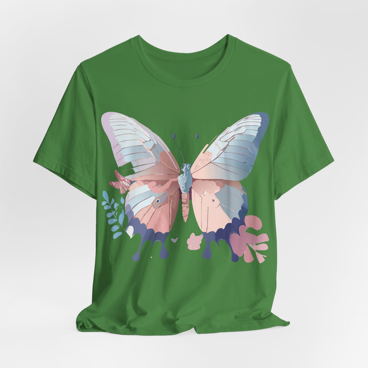 T-shirt en coton naturel avec papillon