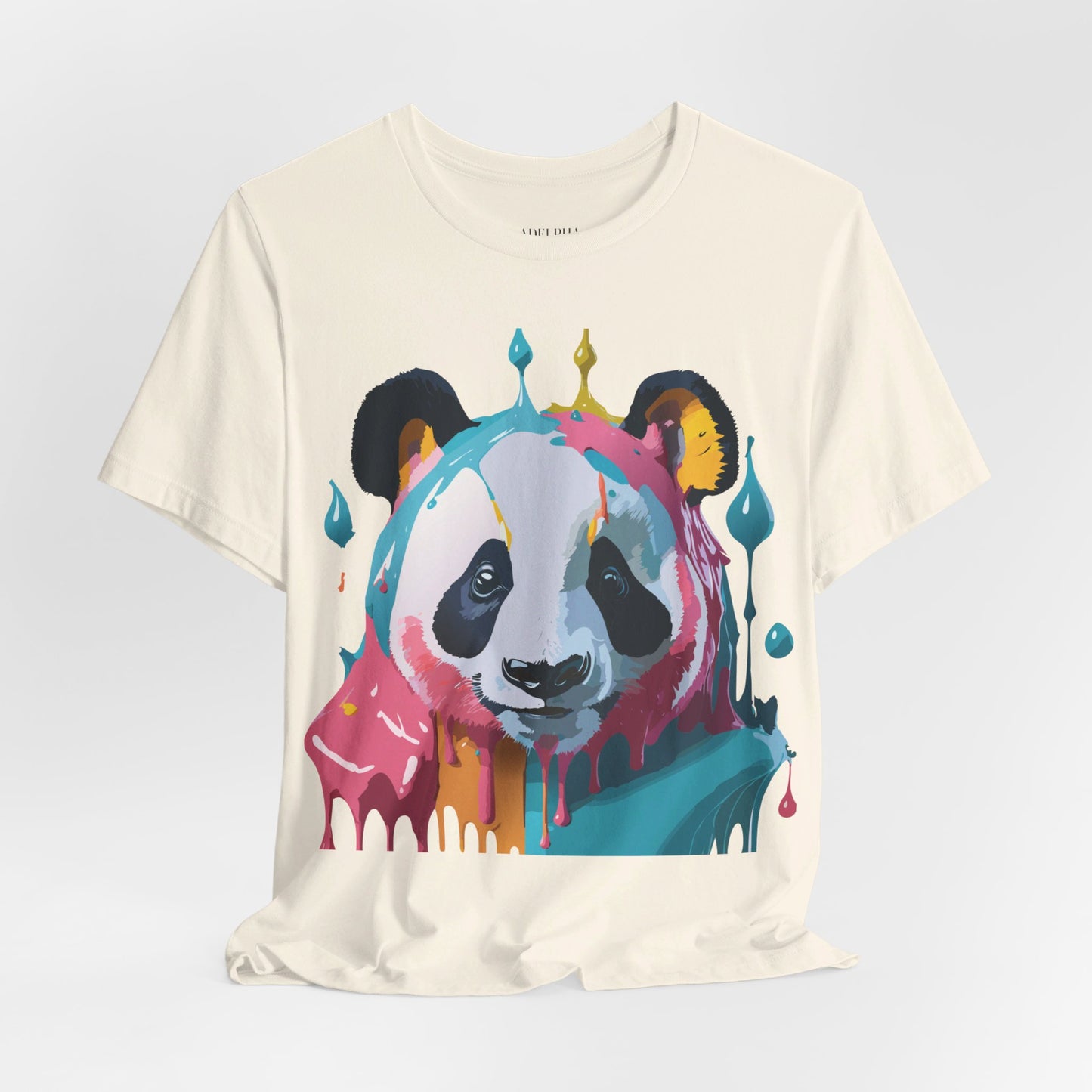 T-shirt en coton naturel avec panda