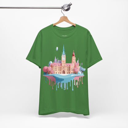 Natural Cotton Tee Shirt - Beautiful Places Collection - Prague Printify