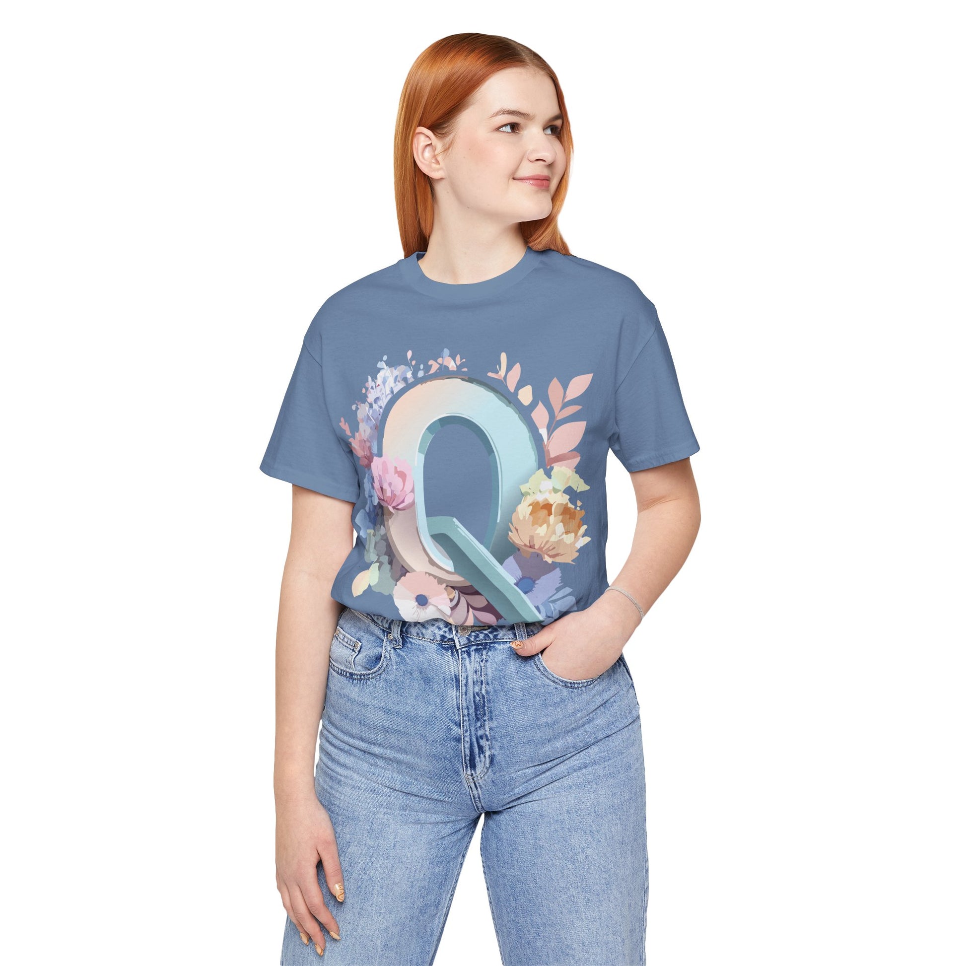Letter Shirt, Letter Q Shirt - ADELPHA