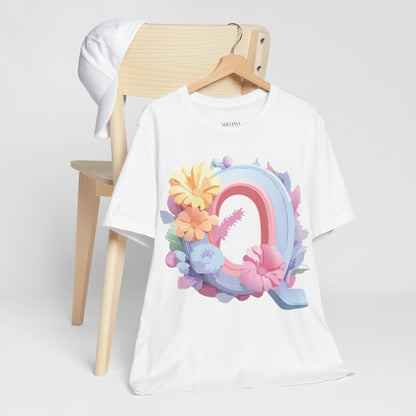Letter Shirt, Letter Q Shirt - ADELPHA
