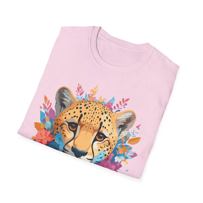 Cheetah Print Shirt Unisex Softstyle Tee Gildan 64000 Premium Comfort