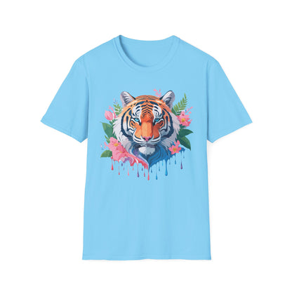 Tiger Shirt Unisex Animal Tee Softstyle Gildan 64000 Cotton Tee