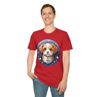 Unisex Dog Shirt Animal Print Tee Gildan Softstyle 64000 Cotton