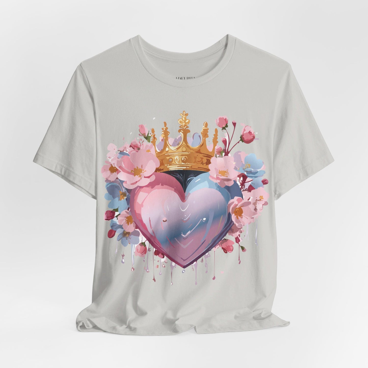 T-Shirt aus natürlicher Baumwolle – Love Story-Kollektion