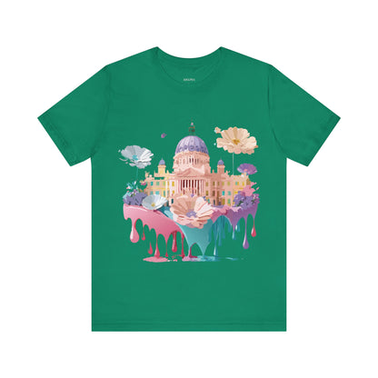 Natural Cotton Tee Shirt - Beautiful Places Collection - Madrid Printify