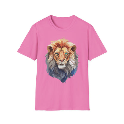 Lion Shirt Unisex Animal Tee Gildan Softstyle 64000 Cotton Tee