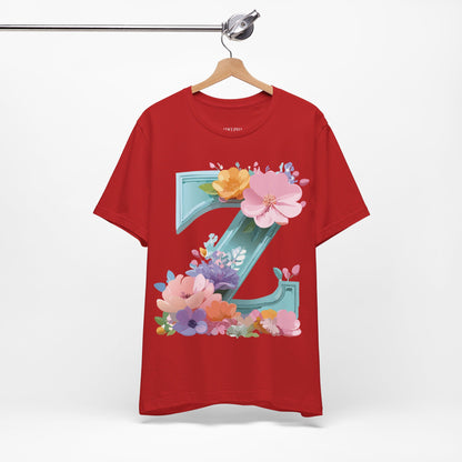 Natural Cotton Tee Shirt - Letters Collection - Z Printify