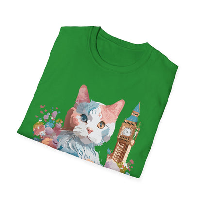 Cat Shirt Unisex Tee Softstyle 64000 Gildan Ring Spun Cotton